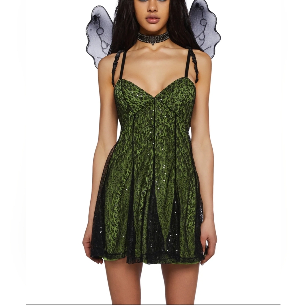 Dolls Kill Lace Dress with Wings
